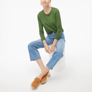 J Crew long sleeve tshirt green